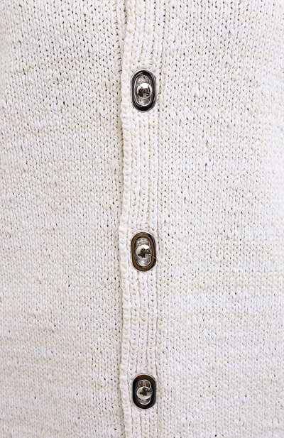 Хлопковый кардиган BOTTEGA VENETA белого цвета по цене 185500 руб., арт. 628713/VKWB0, фото 5 Хлопковый кардиган BOTTEGA VENETA, арт. 628713/VKWB0, фото 5