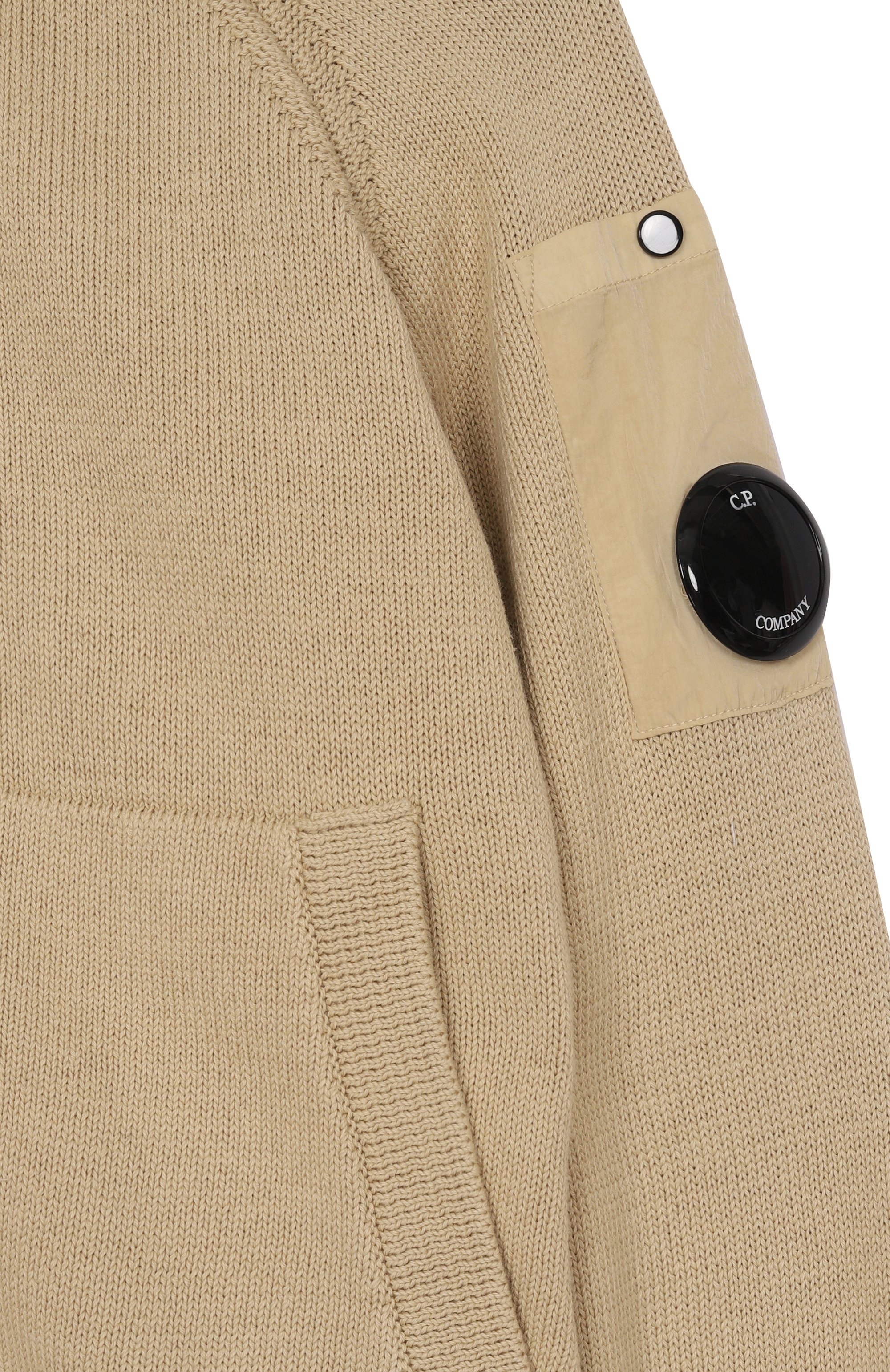Хлопковая толстовка C.P. COMPANY бежевого цвета по цене 36250 руб., арт. CUW00M/LHE83, фото 3 Хлопковая толстовка C.P. COMPANY, арт. CUW00M/LHE83, фото 3