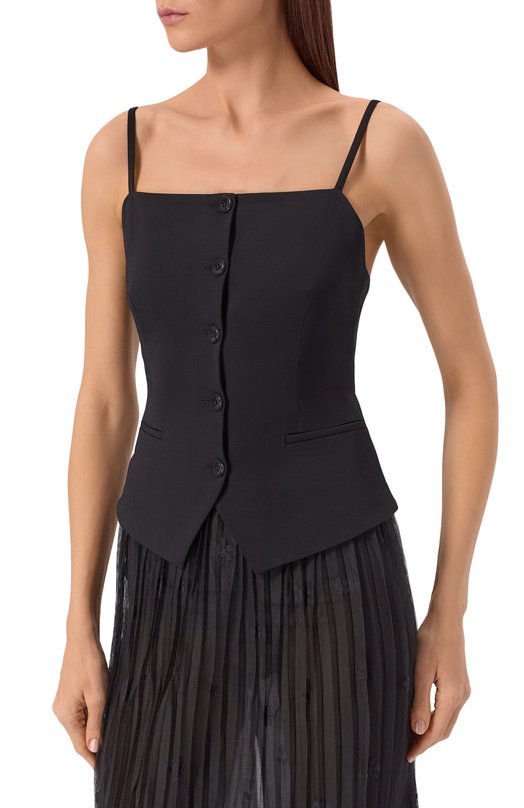 Топ из вискозы HUGO 50553020 Чёрный  50553020 Фото 3