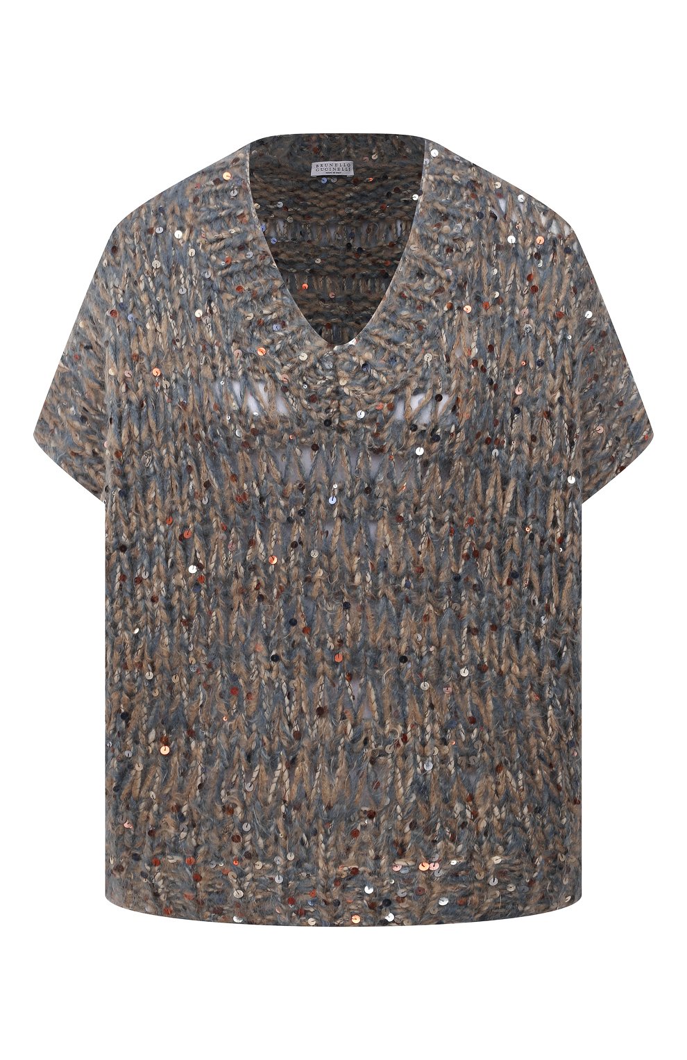 Жилет из шерсти и хлопка BRUNELLO CUCINELLI, арт. MBN622002, фото 1