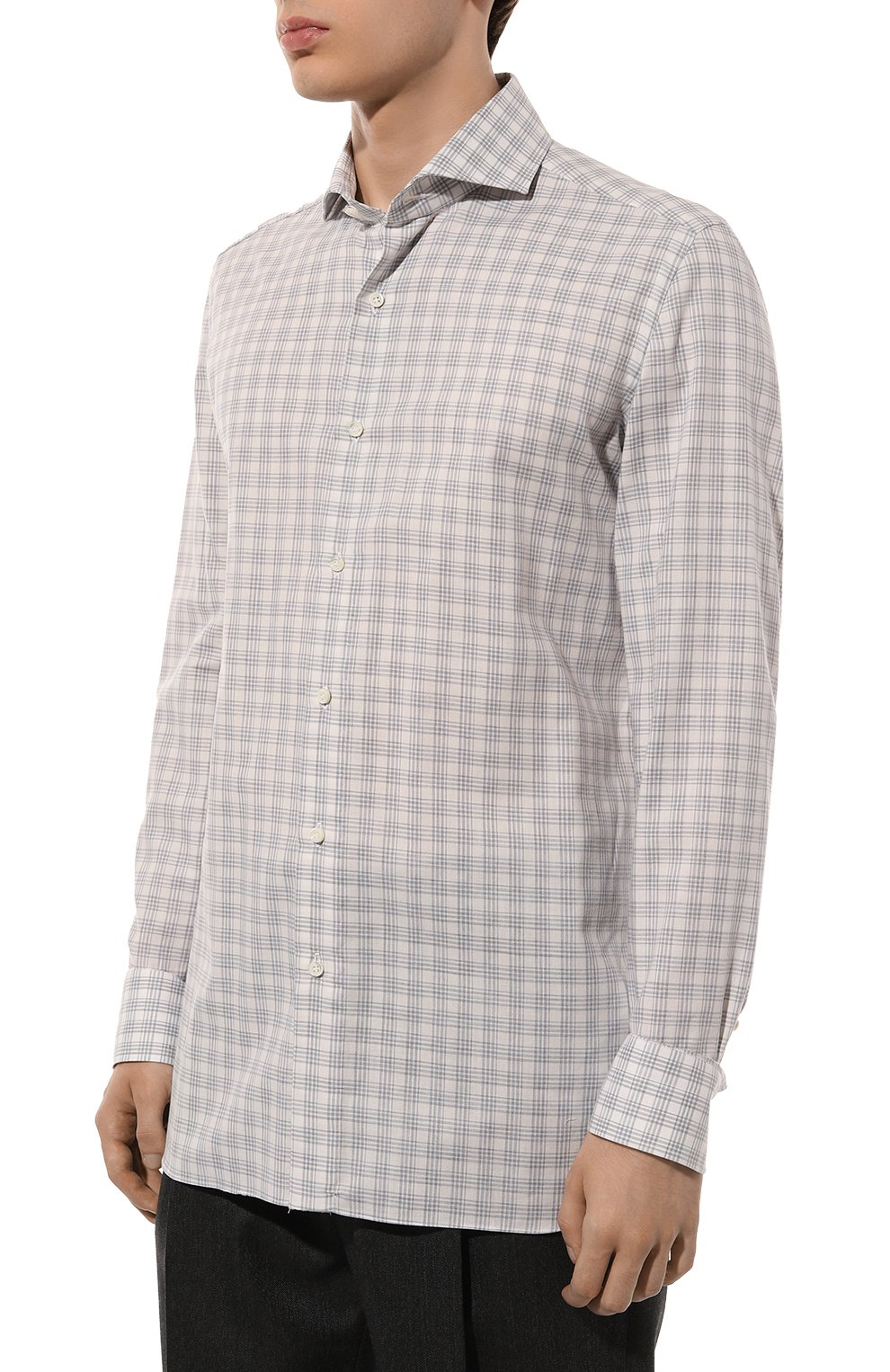 Хлопковая рубашка LUIGI BORRELLI, арт. SR10729, фото 3