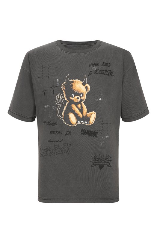 Хлопковая футболка DOMREBEL M LIL DEV/T-SHIRT Серый M LIL DEV/T-SHIRT