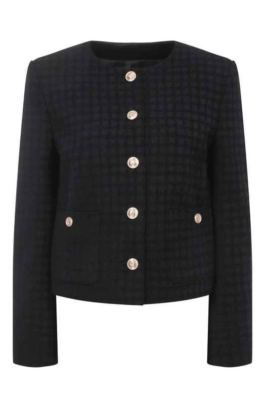 Твидовый жакет Juun.J JW5X11W52 Чёрный JW5X11W52