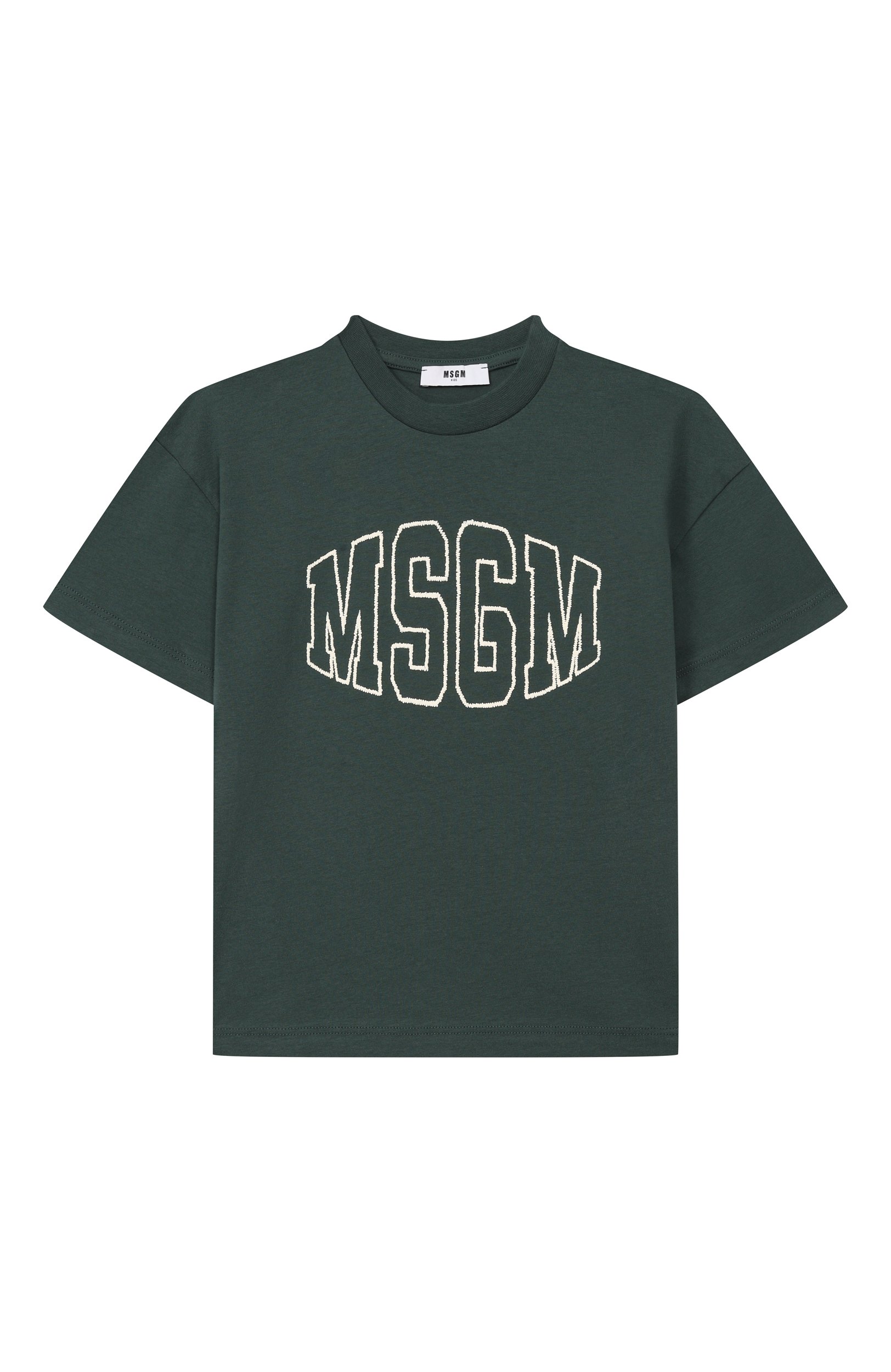 Хлопковая футболка MSGM KIDS, арт. F6MSJUTH038, фото 1
