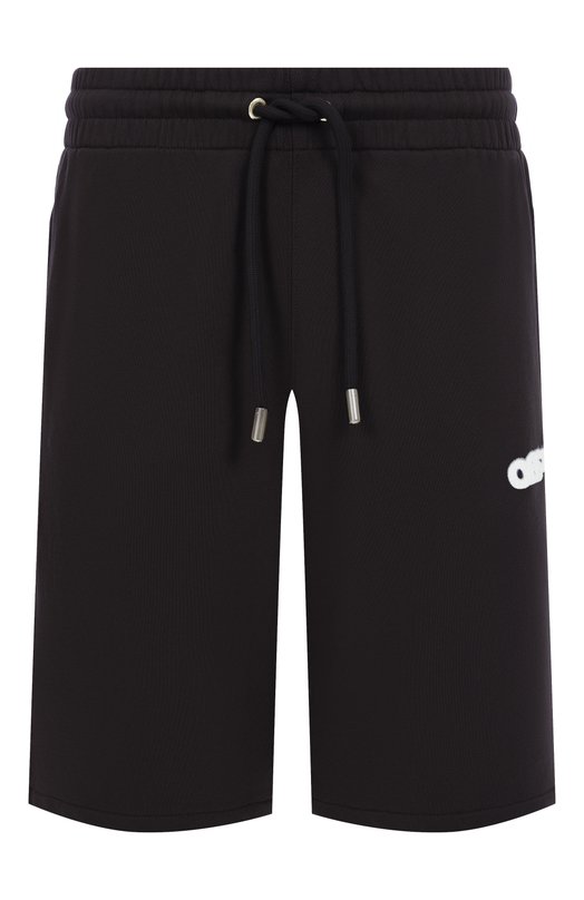 Хлопковые шорты Off-White 0MCI013S25FLE003 Чёрный 0MCI013S25FLE003