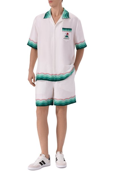 Шелковые шорты CASABLANCA, арт. MPF25-TR-012-03, фото 2