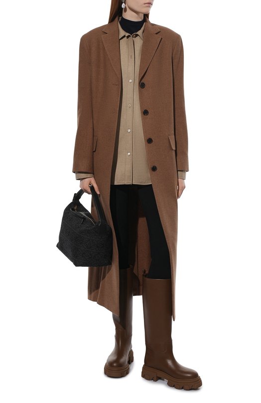 Кожаные сапоги Perni Gia Couture Коричневый, фото 2