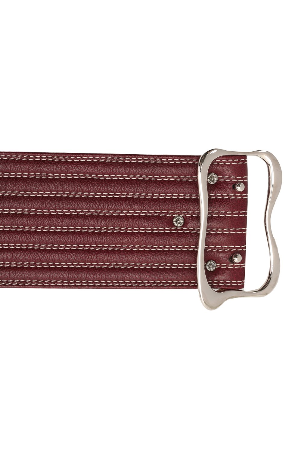 Кожаный ремень CHLOÉ бордового цвета по цене 110000 руб., арт. CHC21UC052AB1, фото 3 Кожаный ремень CHLOÉ, арт. CHC21UC052AB1, фото 3