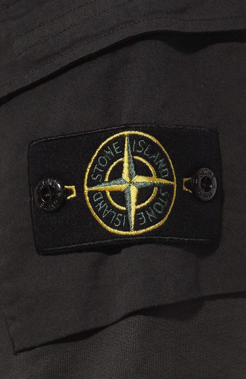 Хлопковый свитшот STONE ISLAND темно-серого цвета по цене 43200 руб., арт. 791560577, фото 5 Хлопковый свитшот STONE ISLAND, арт. 791560577, фото 5