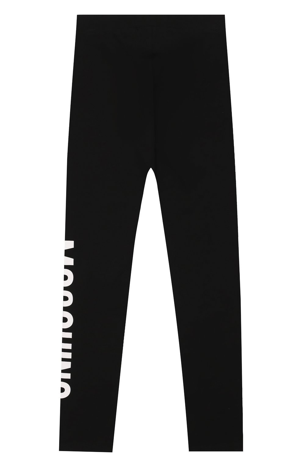 Хлопковые леггинсы MOSCHINO черного цвета по цене 4750 руб., арт. H1P02R/LBA00/4A-8A, фото 2 Хлопковые леггинсы MOSCHINO, арт. H1P02R/LBA00/4A-8A, фото 2
