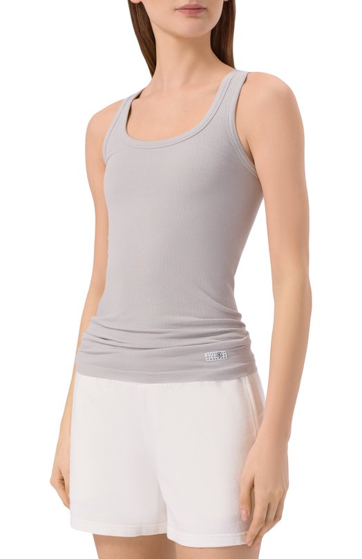 Хлопковая майка MM6 MKD520010 Серый  MKD520010 Фото 3