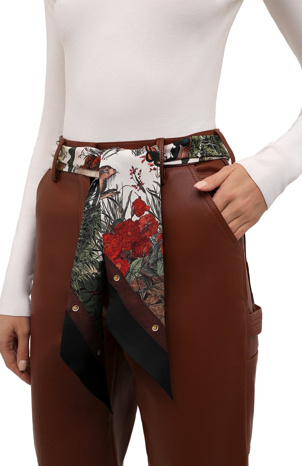 Шелковый платок BURBERRY, арт. 8044698, фото 2