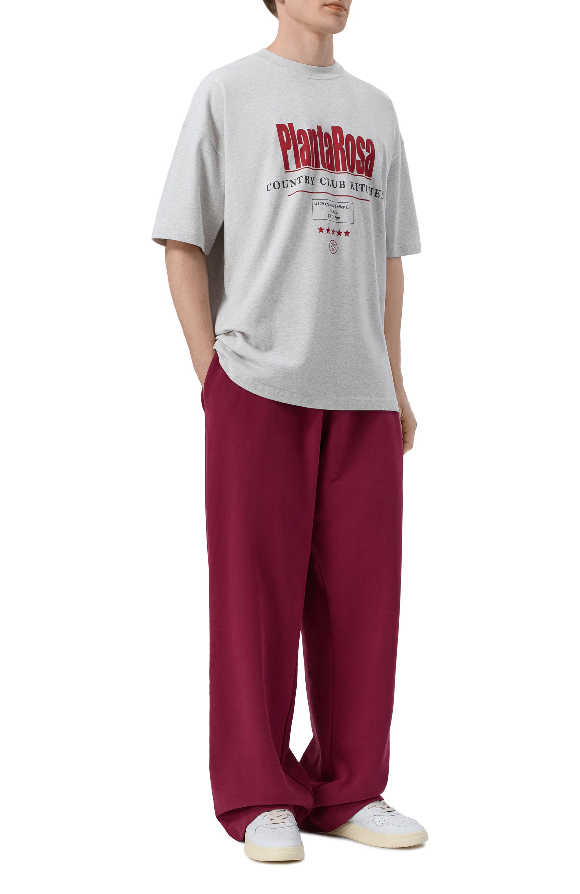 Хлопковая футболка PLANTA ROSA, арт. PR/T01/RED-SPECTRUM/220VELVET, фото 2