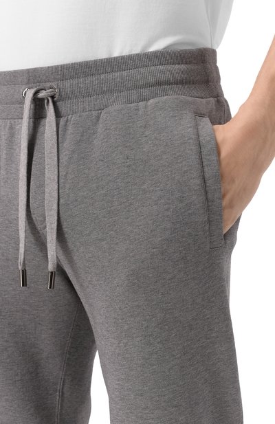 Хлопковые джоггеры DOLCE & GABBANA серого цвета по цене 75300 руб., арт. GP07TT/G7N7B, фото 5 Хлопковые джоггеры DOLCE & GABBANA, арт. GP07TT/G7N7B, фото 5