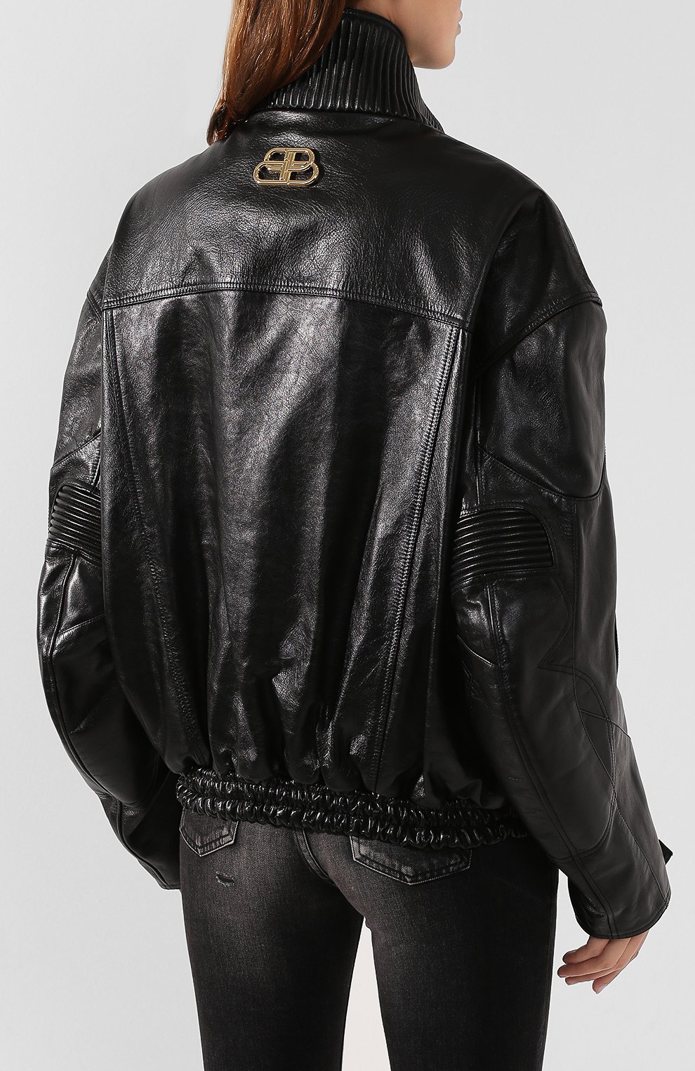 Кожаная куртка BALENCIAGA черного цвета по цене 238000 руб., арт. 594584/TGS04, фото 4 Кожаная куртка BALENCIAGA, арт. 594584/TGS04, фото 4