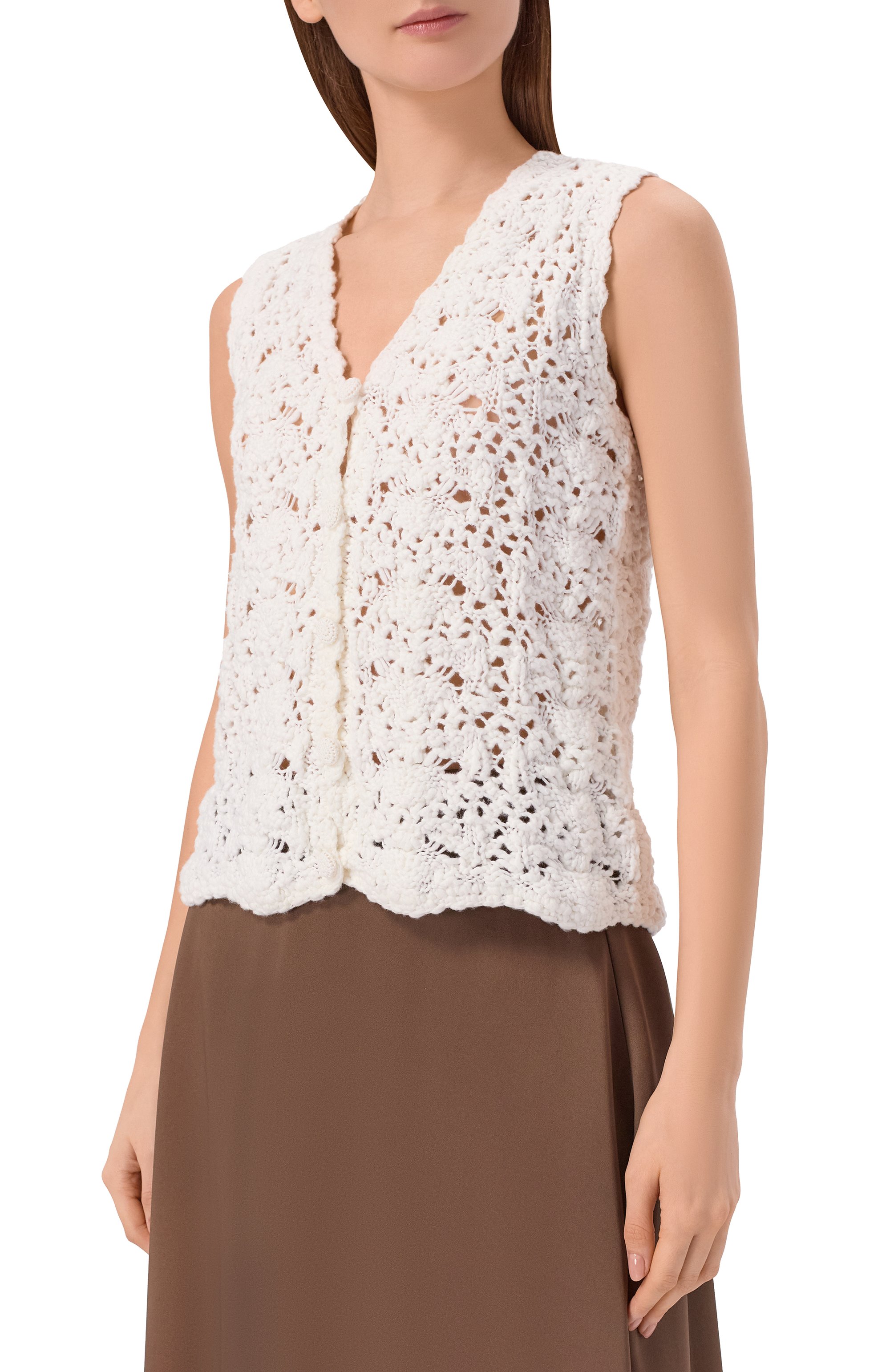 Хлопковый жилет OLOLOL, арт. OLKNVT002/101/BASE, фото 3