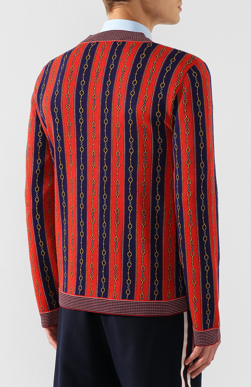 Кардиган из смеси хлопка и шерсти GUCCI, арт. 572622/XKAKW, фото 4