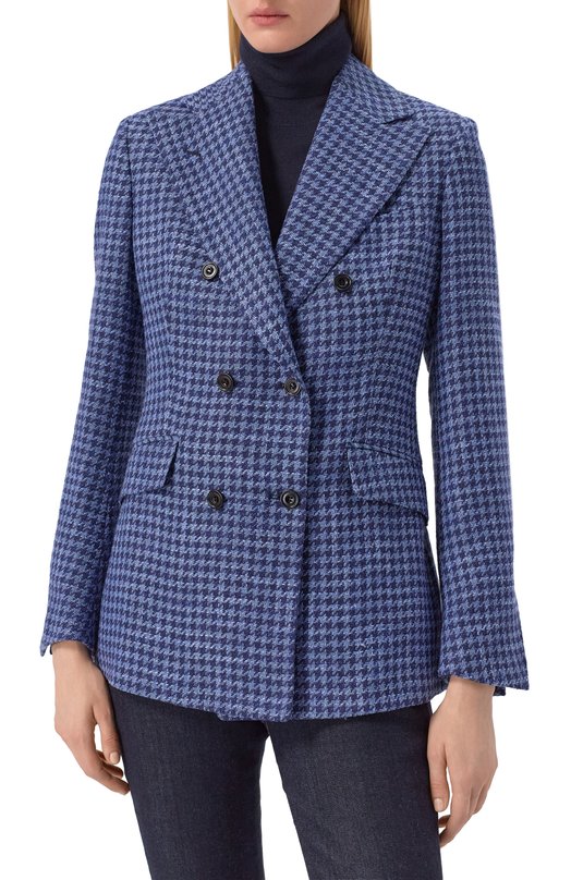 Жакет из шерсти и шелка MVST SDG601/S0730305 Синий  SDG601/S0730305 Фото 3