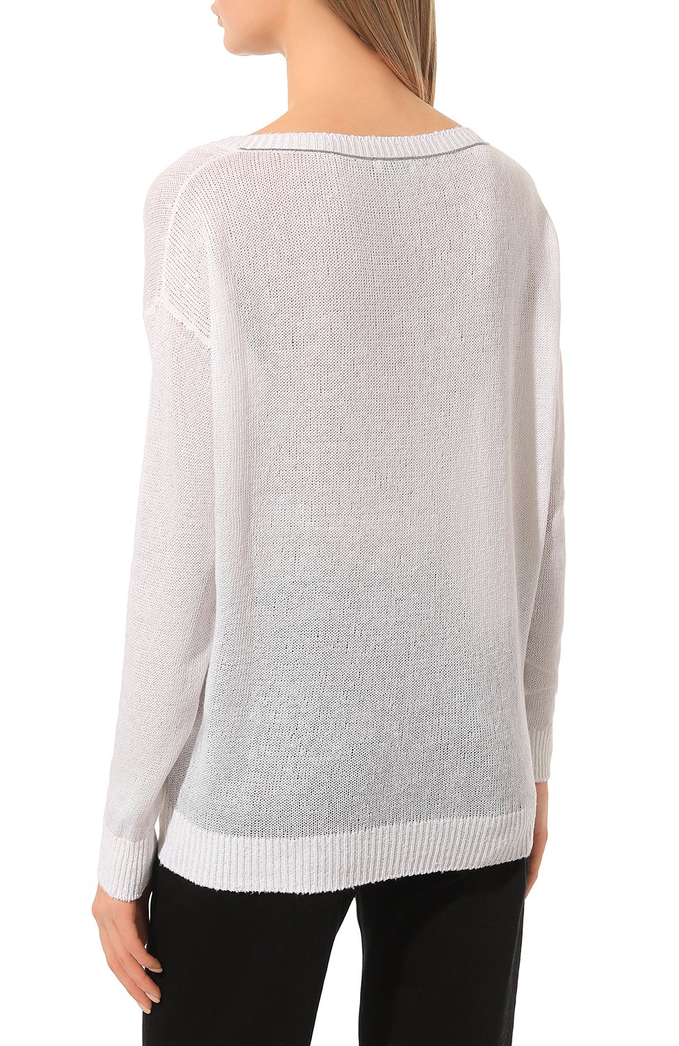 Пуловер изо льна и шелка BRUNELLO CUCINELLI, арт. M1000B1033, фото 4