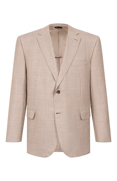 Мужской пиджак из шерсти и шелка BRIONI, арт. RG0D0X/PDA51