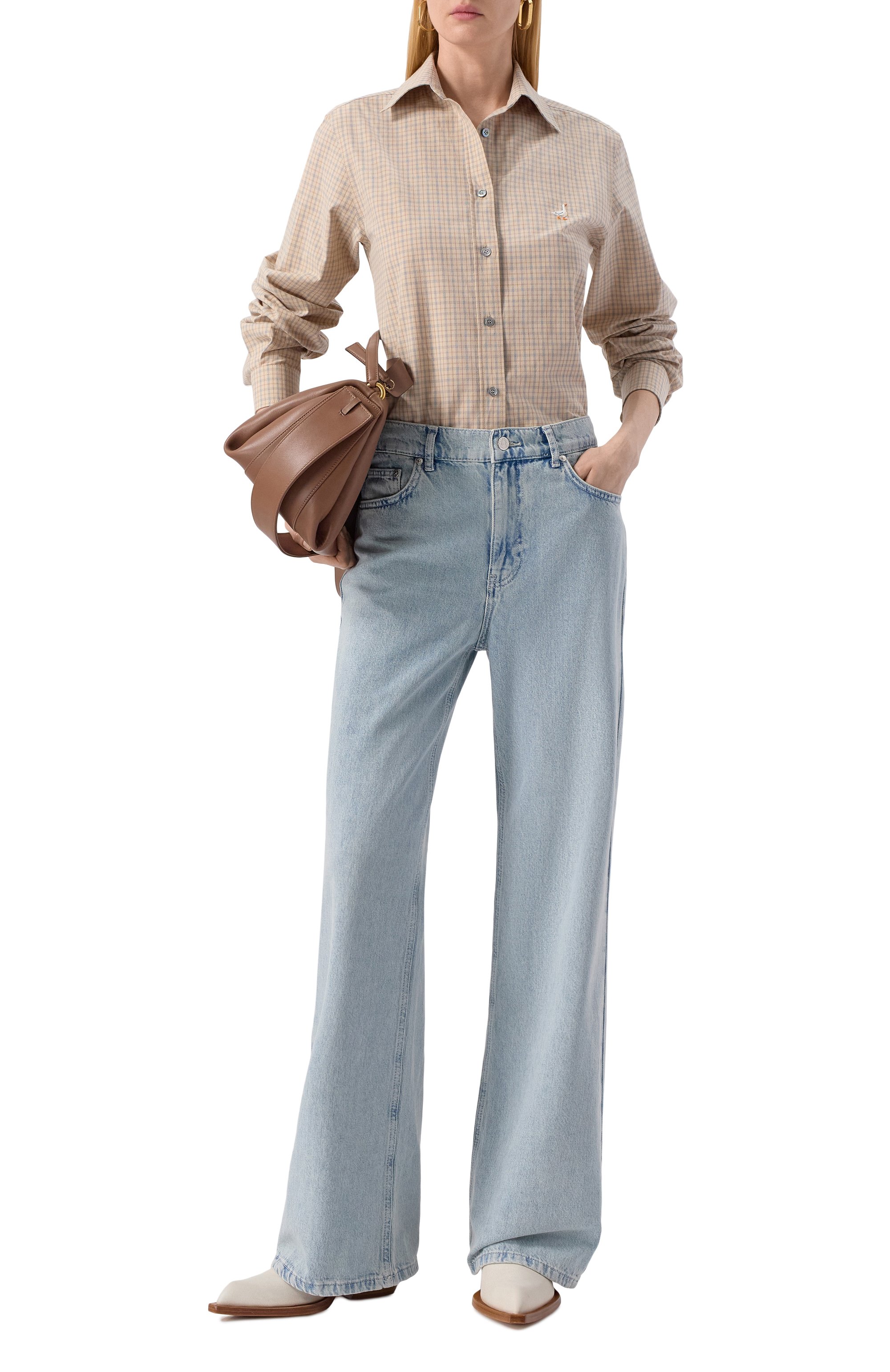 Хлопковая рубашка MOSCHINO, арт. A0227/5548, фото 2