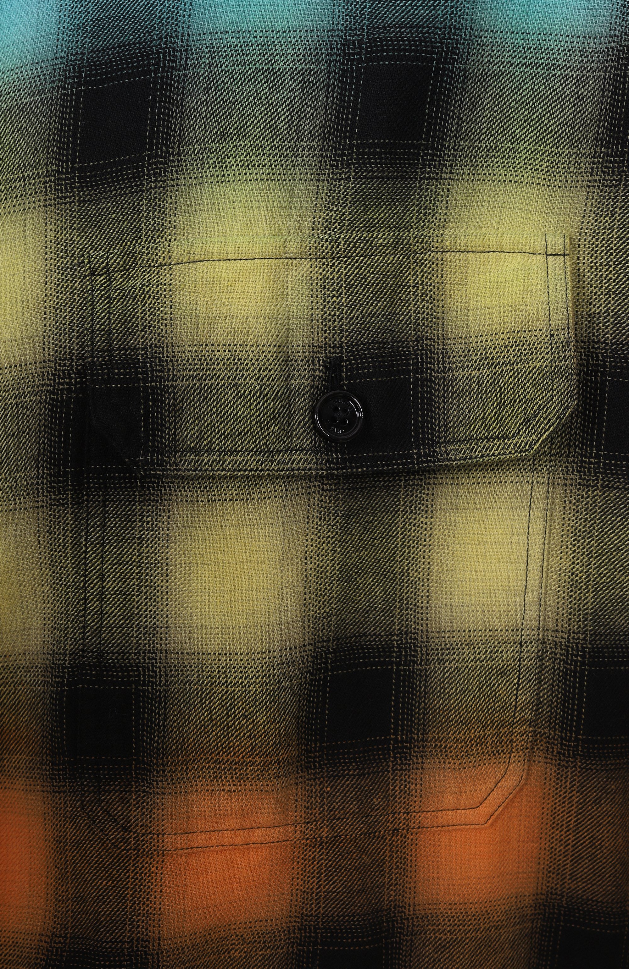 Рубашка из хлопка и льна CELINE разноцветного цвета по цене 122500 руб., арт. 2C574952T, фото 6 Рубашка из хлопка и льна CELINE, арт. 2C574952T, фото 6