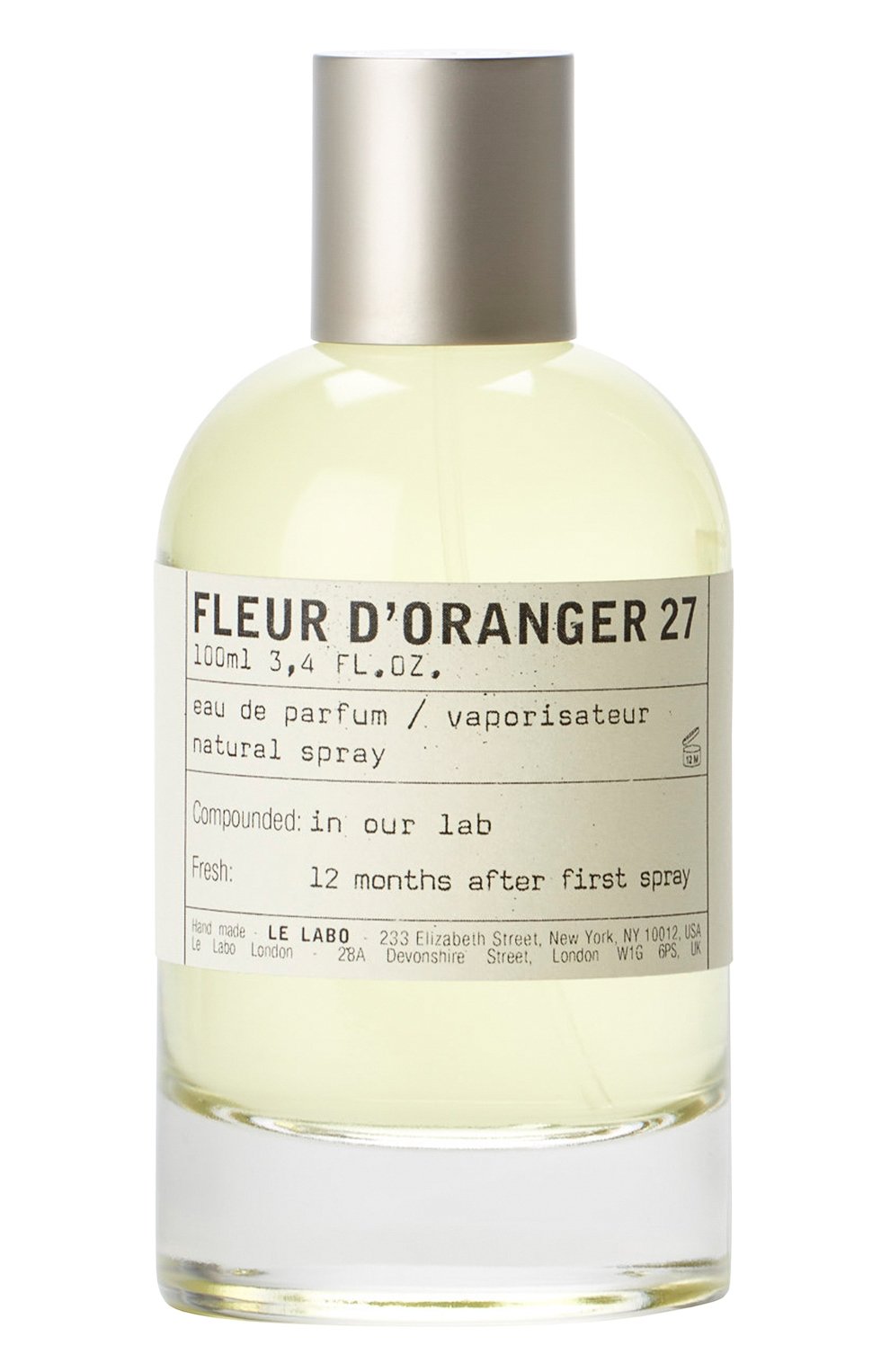 Парфюмерная вода fleur d'oranger 27 (100ml) LE LABO, арт. 811901022929, фото 1