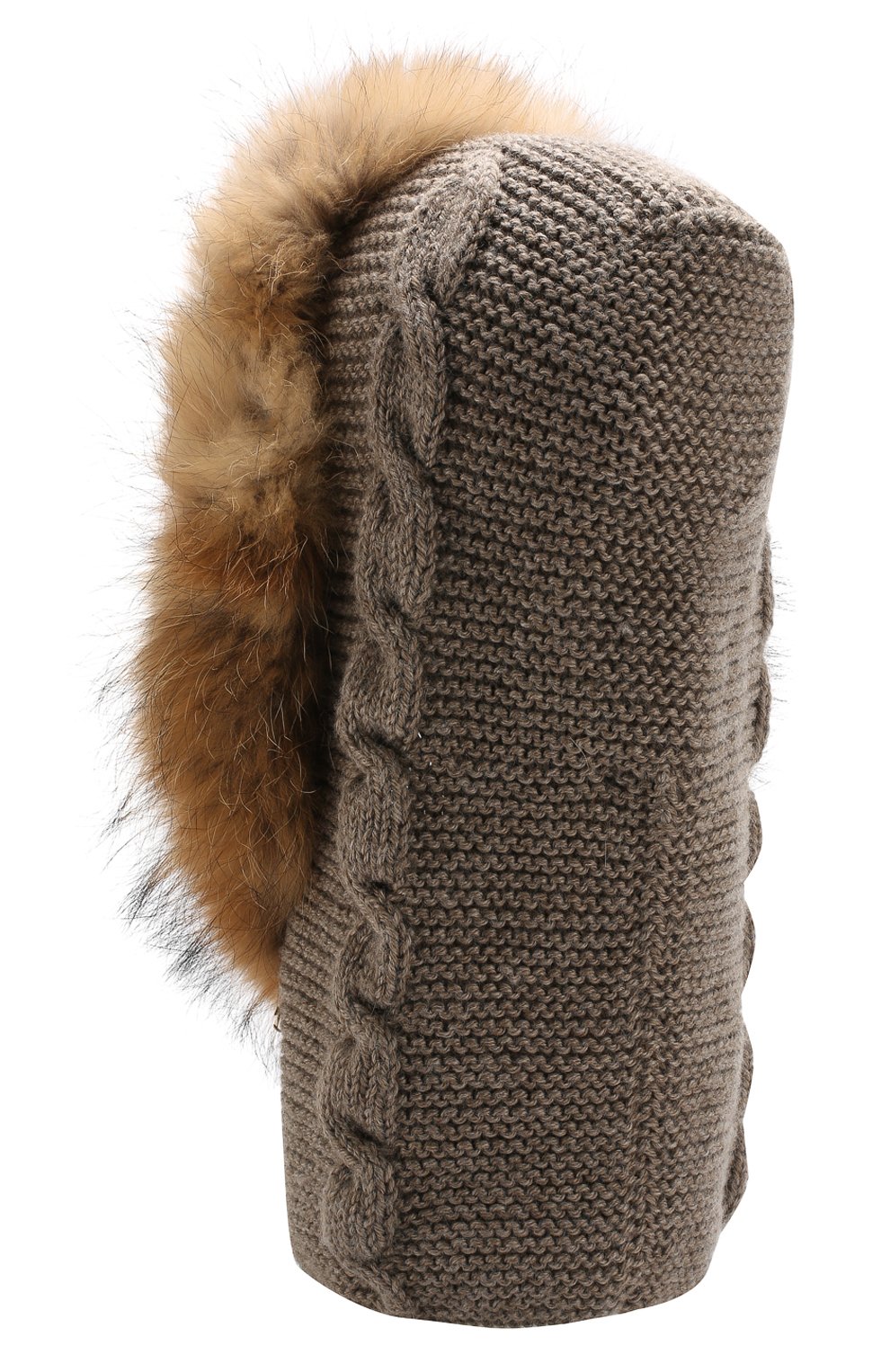 Шерстяная шапка-балаклава с меховой отделкой CASILDA Y JIMENA, арт. 735304019, фото 2