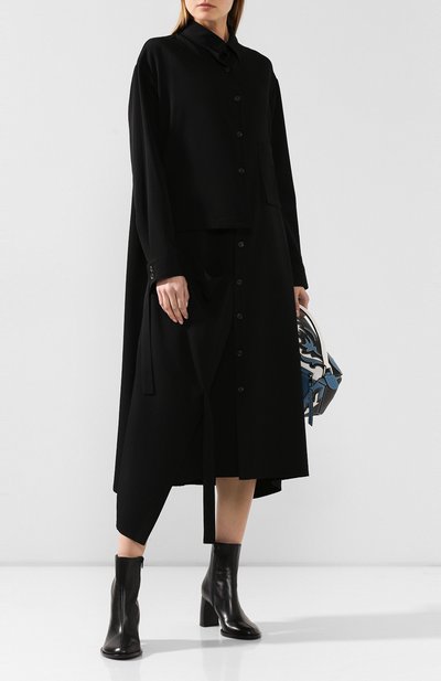 Шерстяное платье YOHJI YAMAMOTO, арт. NC-D04-100, фото 2