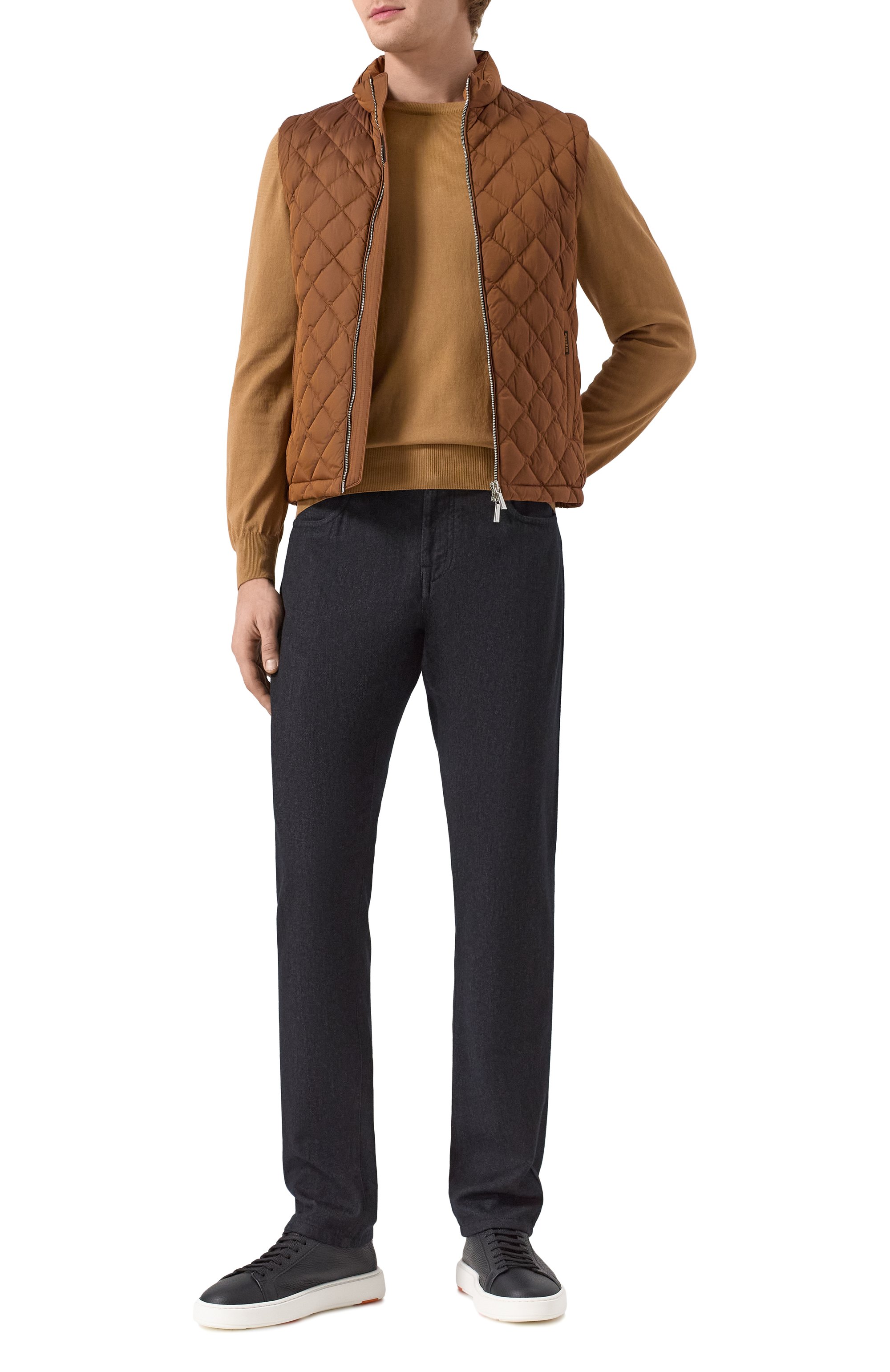 Брюки из хлопка и шерсти CANALI, арт. V1551/AV05333, фото 2