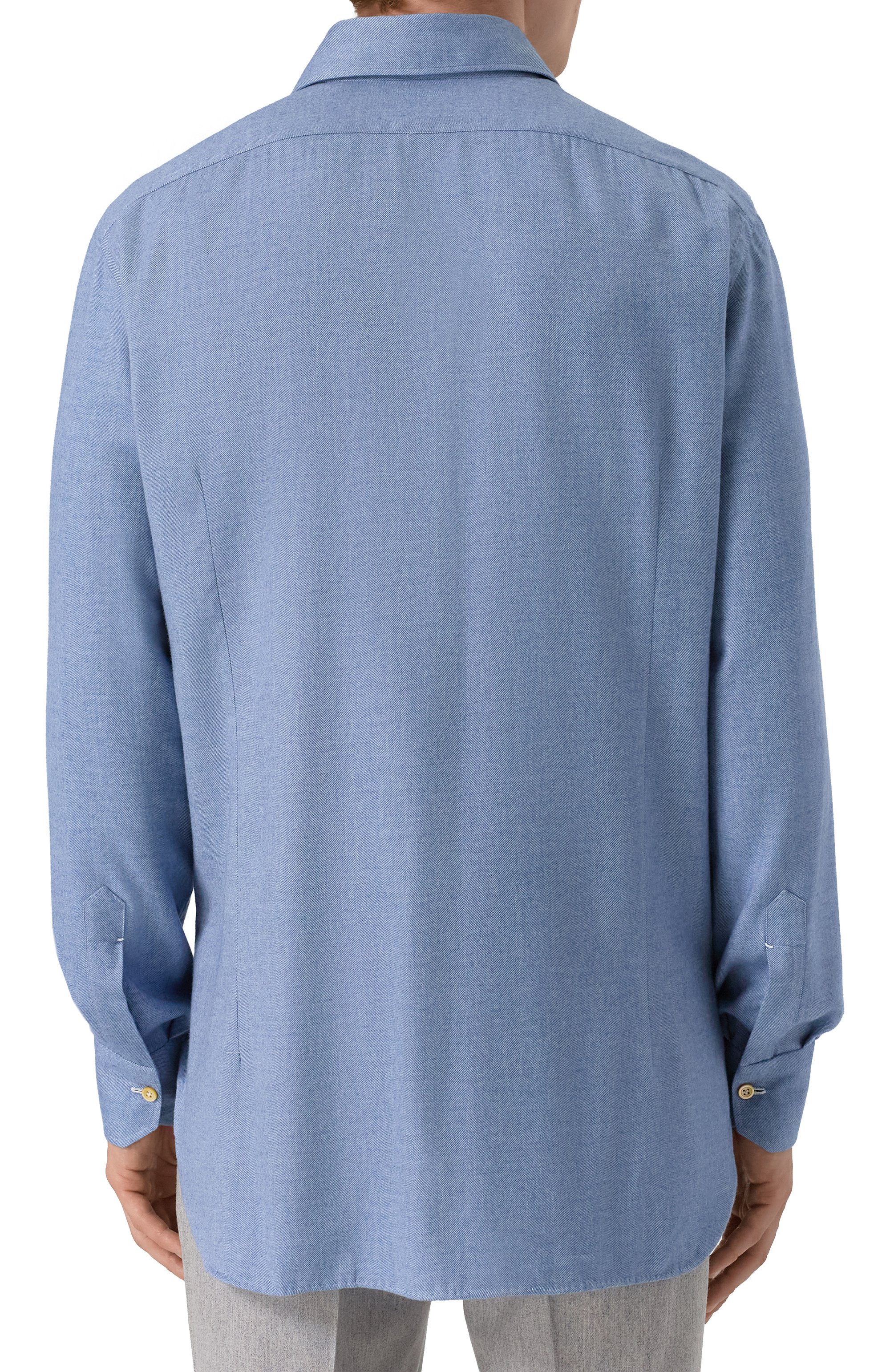 Рубашка из хлопка и лиоцелла KITON, арт. UCCH0944003, фото 4