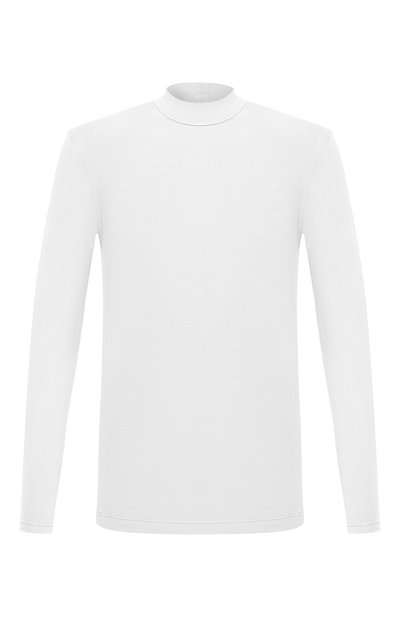 Мужской хлопковая водолазка ZILLI SPORT белого цвета, арт. MFU-13075-447782/0001 | Фото 1 (Принт: Без принта; Рукава: Длинные; Материал внешний: Хлопок; Стили: Кэжуэл; Мужское Кросс-КТ: Водолазка-одежда; Длина (для топов): Стандартные; Региональные ограничения белый список (Axapta Mercury): RU)