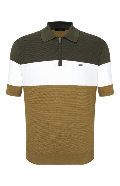 Мужская поло из шелка и хлопка ZILLI, арт. KZP002M0142VH0L00