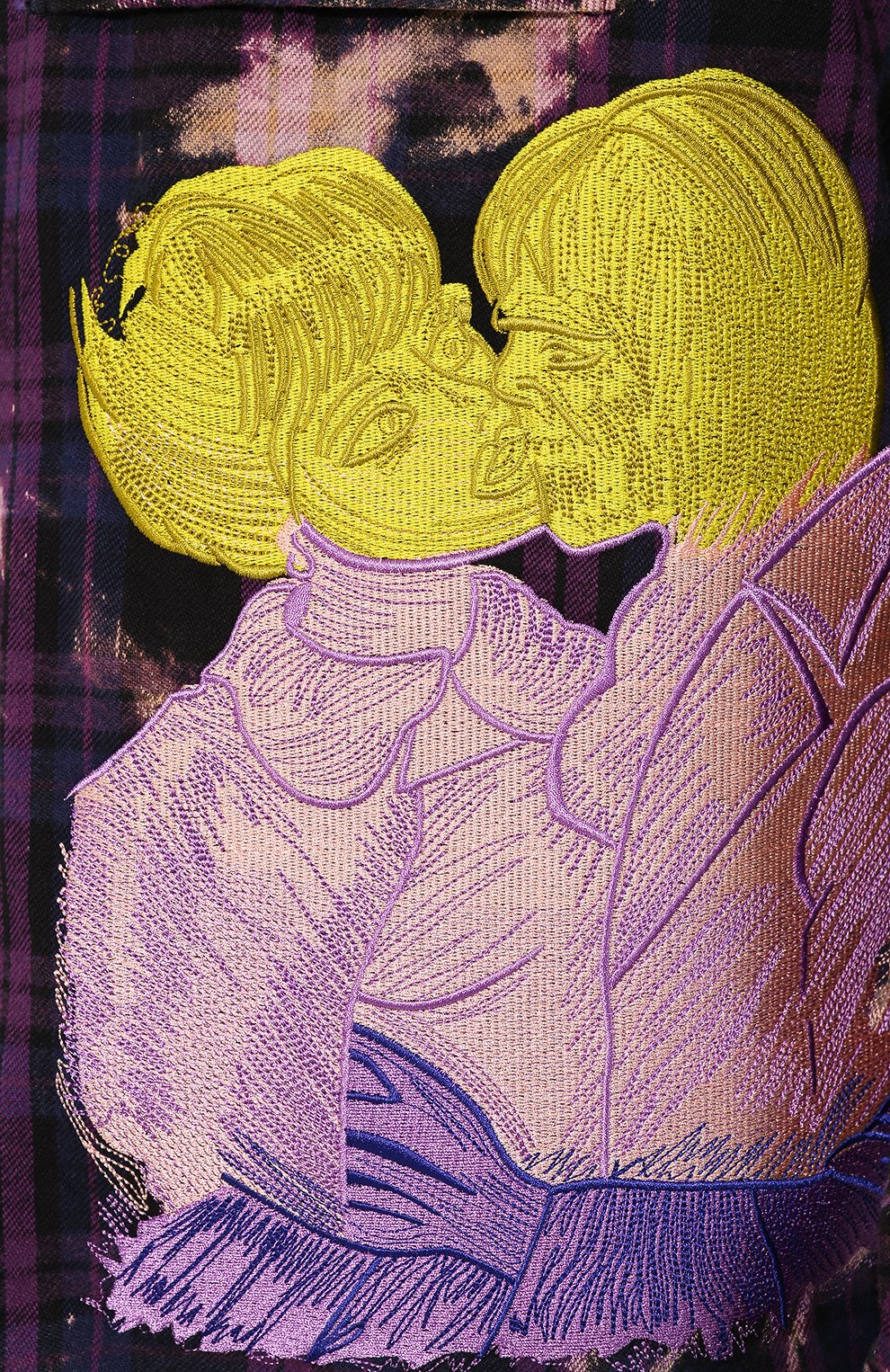 Хлопковая рубашка OFF-WHITE фиолетового цвета по цене 99500 руб., арт. 0MGA098S20G710492988, фото 5 Хлопковая рубашка OFF-WHITE, арт. 0MGA098S20G710492988, фото 5