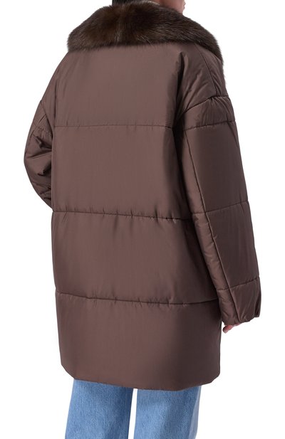 Пуховик с отделкой из соболя MVST, арт. M25.1PW.0009_, фото 4