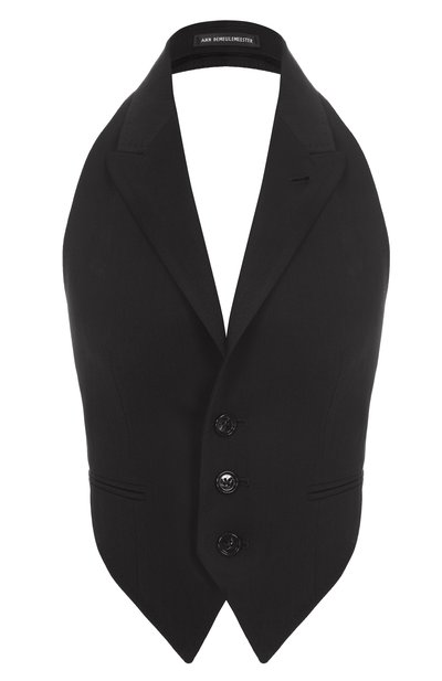 Женский жилет из вискозы и шерсти ANN DEMEULEMEESTER, арт. B0012418/FA556