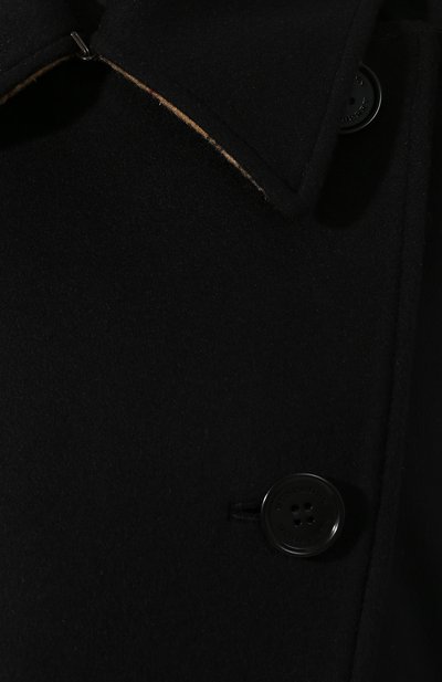 Пальто kilbirnie из смеси шерсти и кашемира BURBERRY черного цвета по цене 230500 руб., арт. 8008184, фото 5 Пальто kilbirnie из смеси шерсти и кашемира BURBERRY, арт. 8008184, фото 5