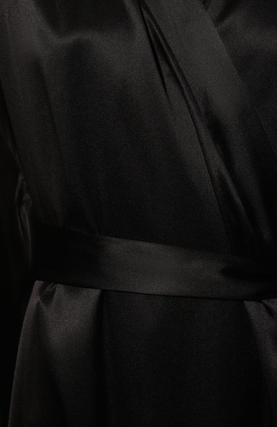 Шелковый халат с отделкой перьями I.D. SARRIERI, арт. L6476, фото 5
