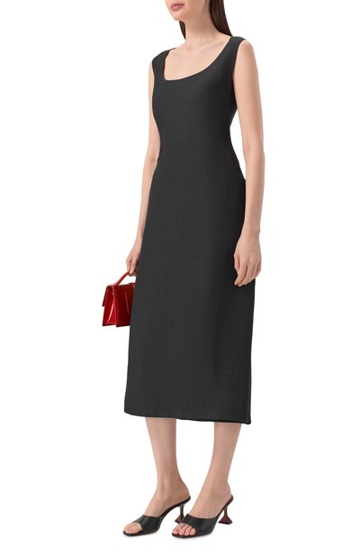 Женское платье изо льна и вискозы JACQUEMUS, арт. 26EDRW00736/AW00746