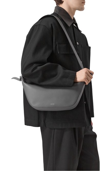 Мужская сумка knot JIL SANDER серого цвета, арт. J26WG0057-P7186 | Фото 2 (Размер: large; Материал: Натуральная кожа; Ремень/цепочка: На ремешке; Материал сплава: Проставлено; Драгоценные камни: Проставлено)