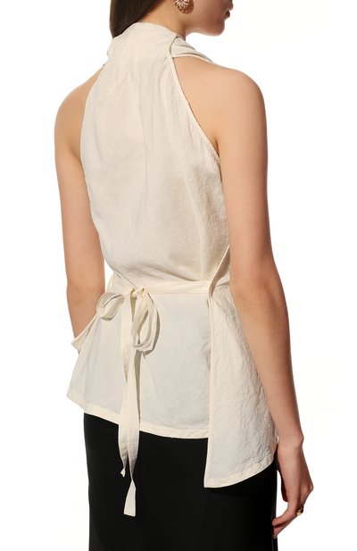Топ изо льна и хлопка JIL SANDER, арт. JSPU561406-WU330800, фото 4