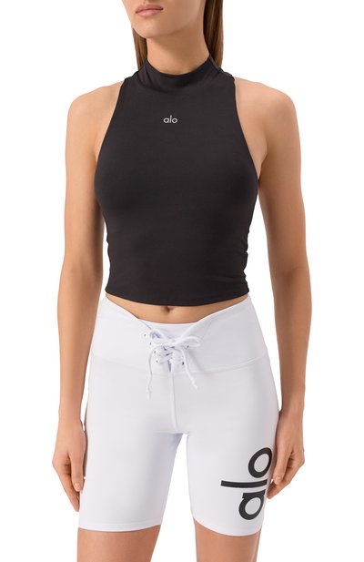 Топ ALO YOGA черного цвета по цене 9855 руб., арт. W2716R, фото 3 Топ ALO YOGA, арт. W2716R, фото 3