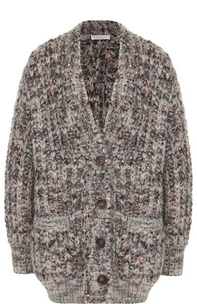 Вязаный кардиган с накладными карманами BRUNELLO CUCINELLI, арт. M4K336316, фото 1