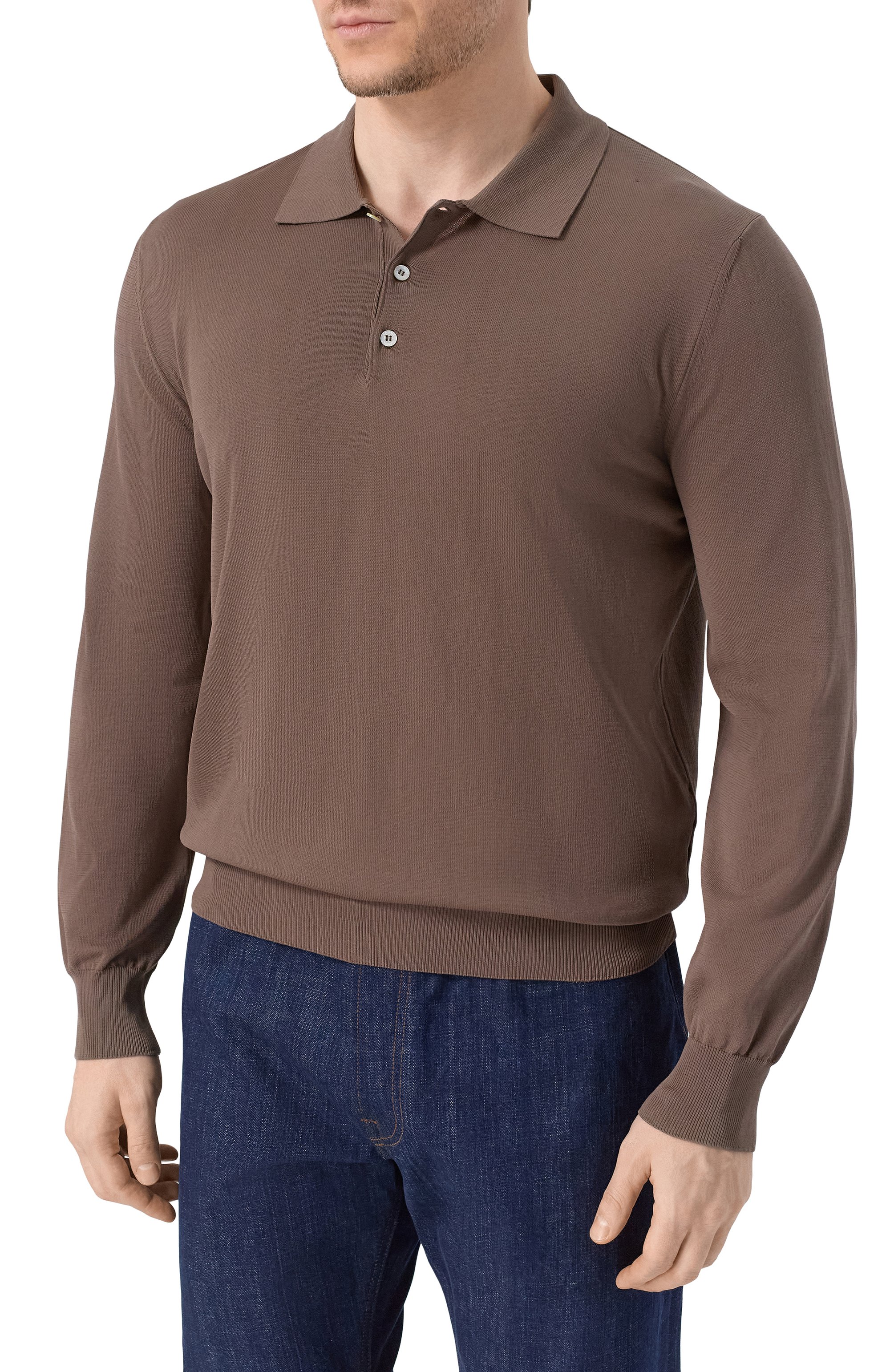 Хлопковое поло CANALI, арт. C0017/MK02459, фото 3