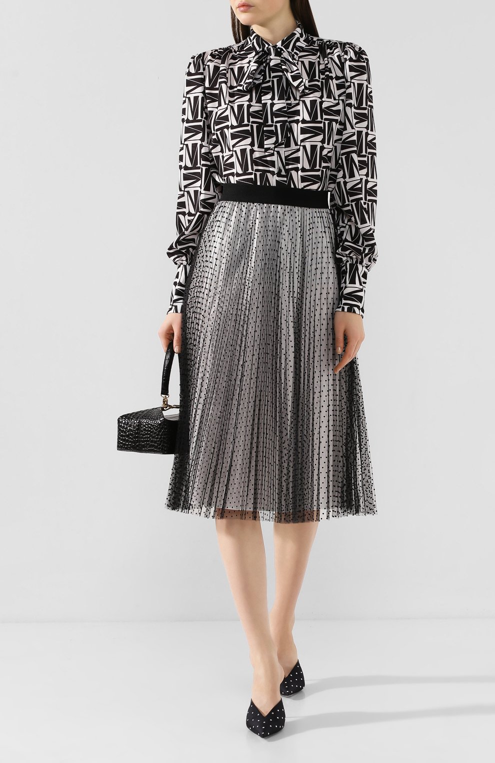 Блузка с принтом MSGM, арт. 2841MDE37 207159, фото 2