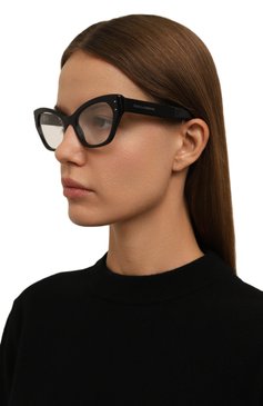 Женские оправа DOLCE & GABBANA черного цвета, арт. 3385-501 | Фото 2 (Региональные ограничения белый список (Axapta Mercury): Не проставлено; Нос: Не проставлено; Материал: Пластик; Тип очков: Оправа; Очки форма: Cat-eye; Оптика Гендер: оптика-женское)