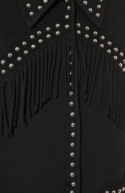 Шерстяной жакет P.A.R.O.S.H. черного цвета по цене 156500 руб., арт. LEAK-D430996B, фото 5 Шерстяной жакет P.A.R.O.S.H., арт. LEAK-D430996B, фото 5