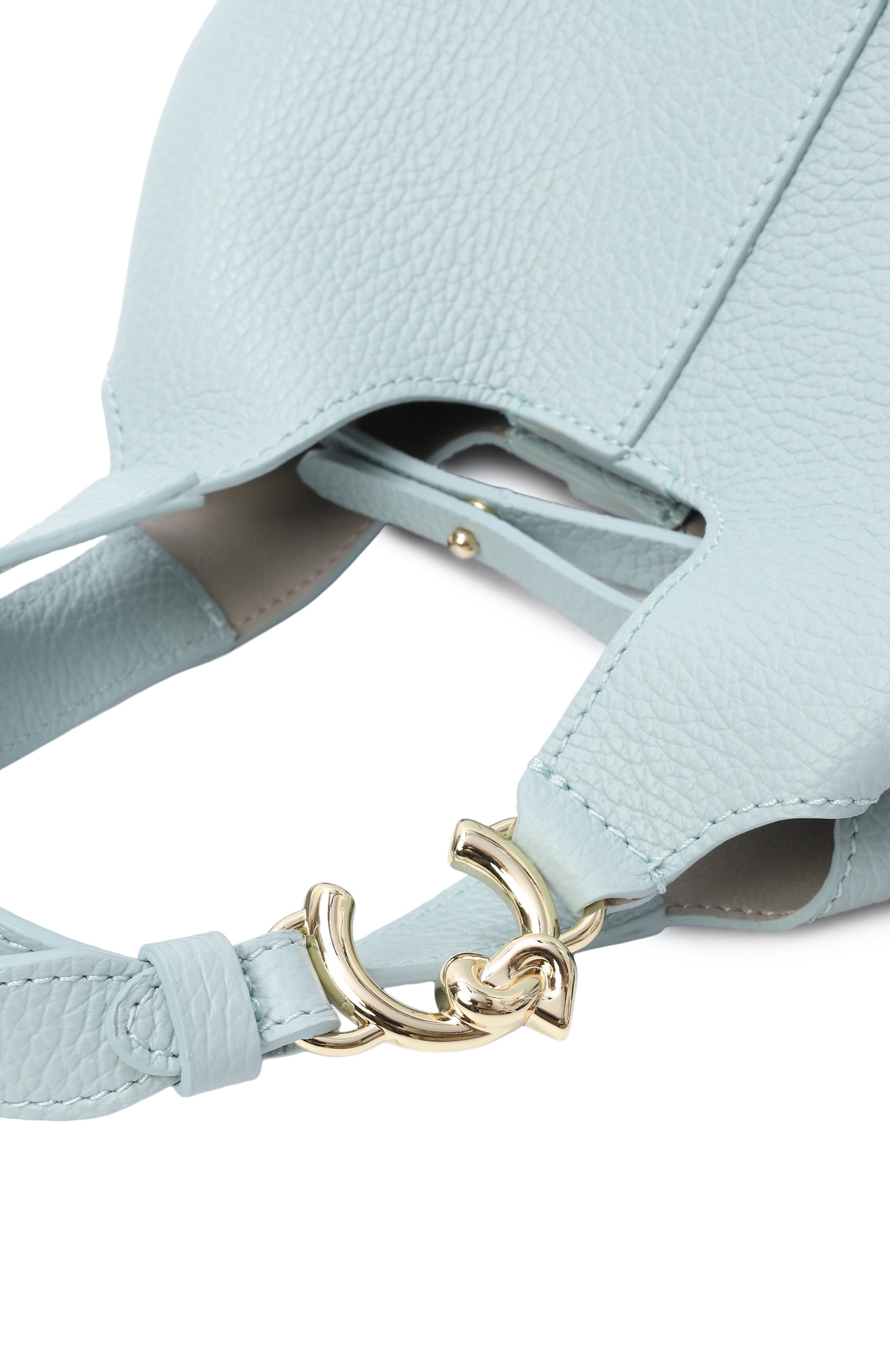 Сумка c-easy mini COCCINELLE бирюзового цвета по цене 31300 руб., арт. E1 SHA 58 01 01, фото 6 Сумка c-easy mini COCCINELLE, арт. E1 SHA 58 01 01, фото 6