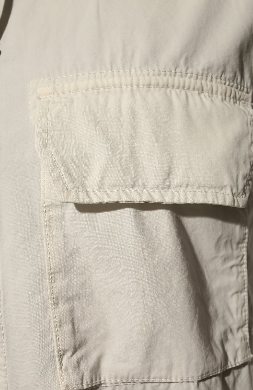 Хлопковая куртка STONE ISLAND кремового цвета по цене 47900 руб., арт. 7615122WN, фото 5 Хлопковая куртка STONE ISLAND, арт. 7615122WN, фото 5