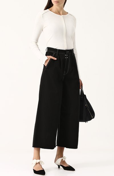 Замшевые мюли с атласным бантом THE ROW, арт. F1025-SW212, фото 2